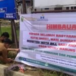 Pemasangan Himbaun Pajak Daerah di Kecamatan Linggang Bigung dan Kecamatan Tering